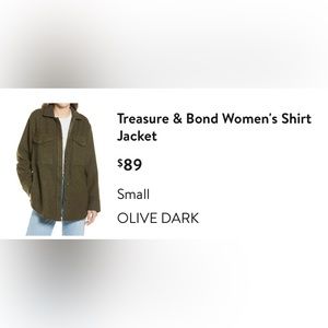 Treasure and Bond Women’s Shirt Jacket